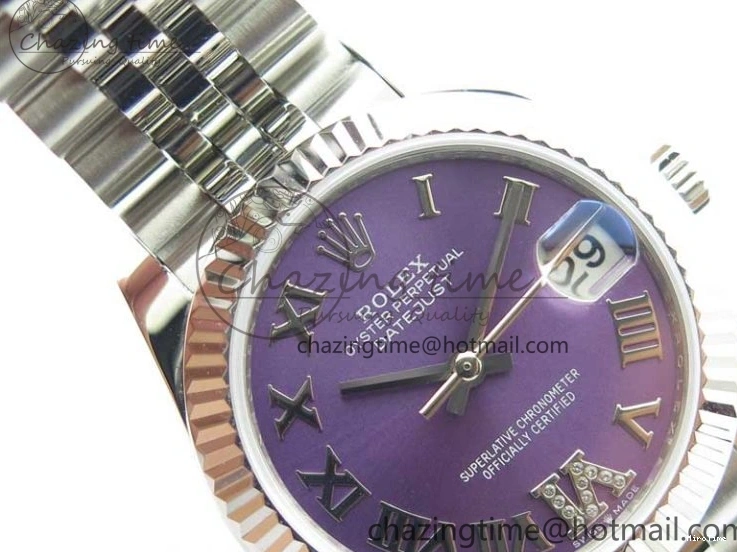 MiroTime 0508 Datejust 31mm 278271 SS BP Maker Best Edition Purple Roman Dial on Jubilee Bracelet OdorResistant 2724